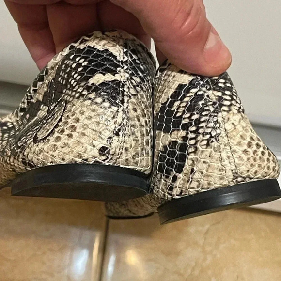 Sam Edelman Women's  Ballet Flats Size 6M Shoes Snake Skin Print Leather - Picture 4 of 5